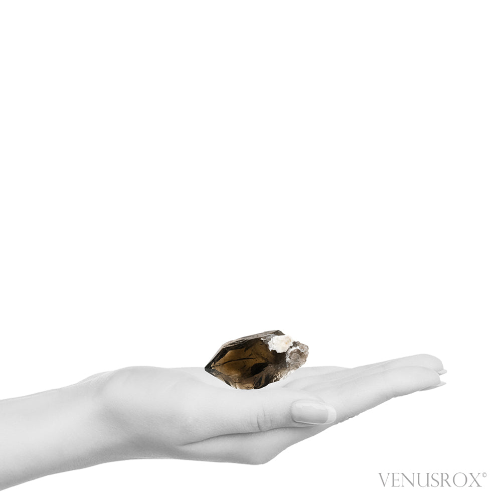 Smoky Quartz with Feldspar Natural Point from Mount Malosa, Zomba District, Malawi | Venusrox