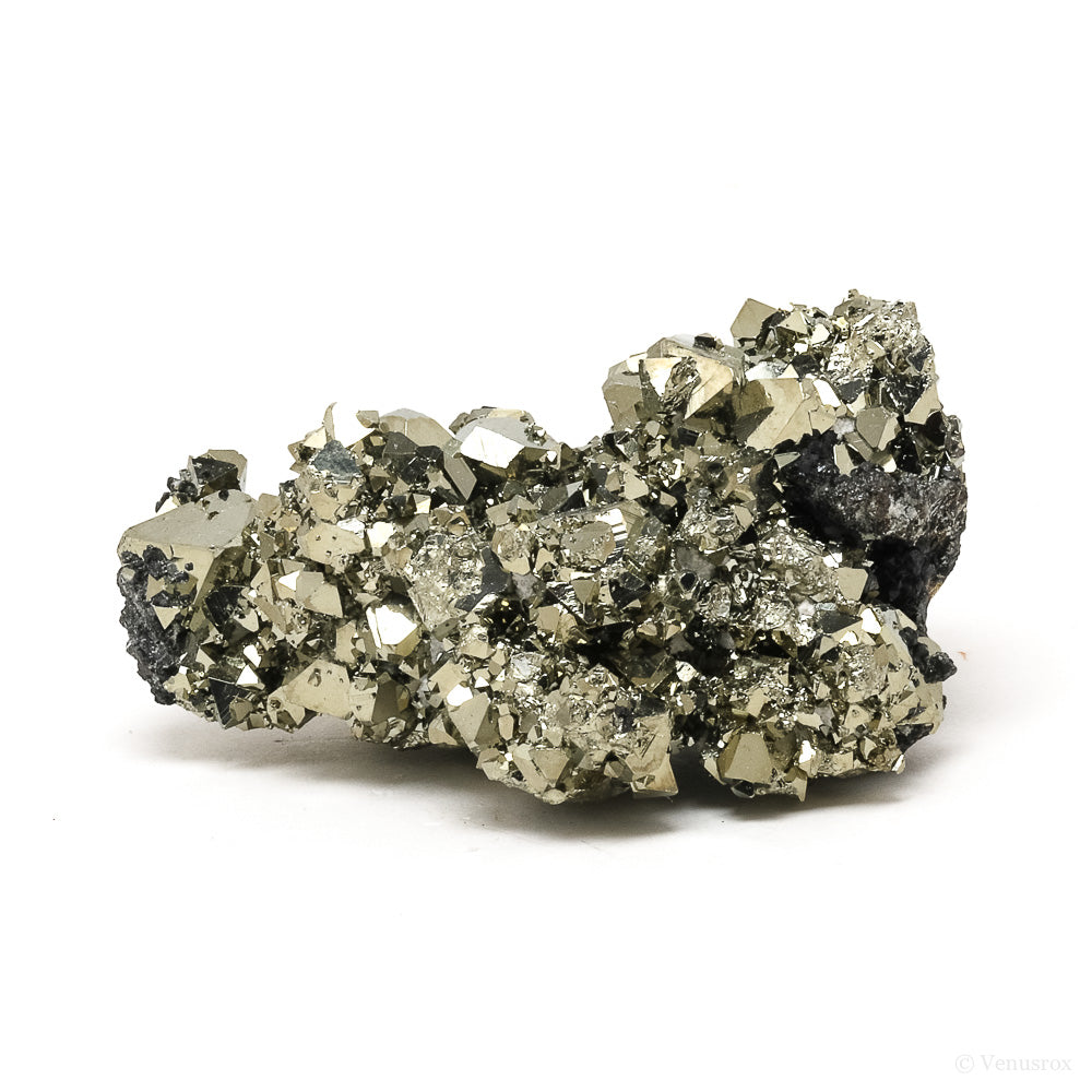 Pyrite with Sphalerite Natural Cluster from the Huanzala Mine, Huallanca District, Dos de Mayo Province, Huánuco Department, Peru | Venusrox