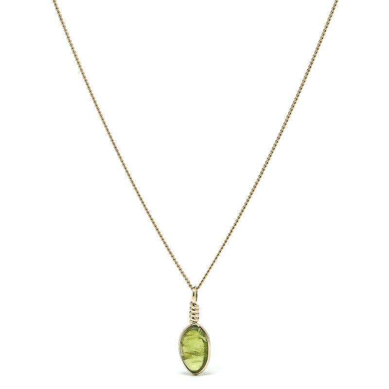 Peridot Polished Sphere Pendant from the Kaghan Valley, Pakistan | Venusrox