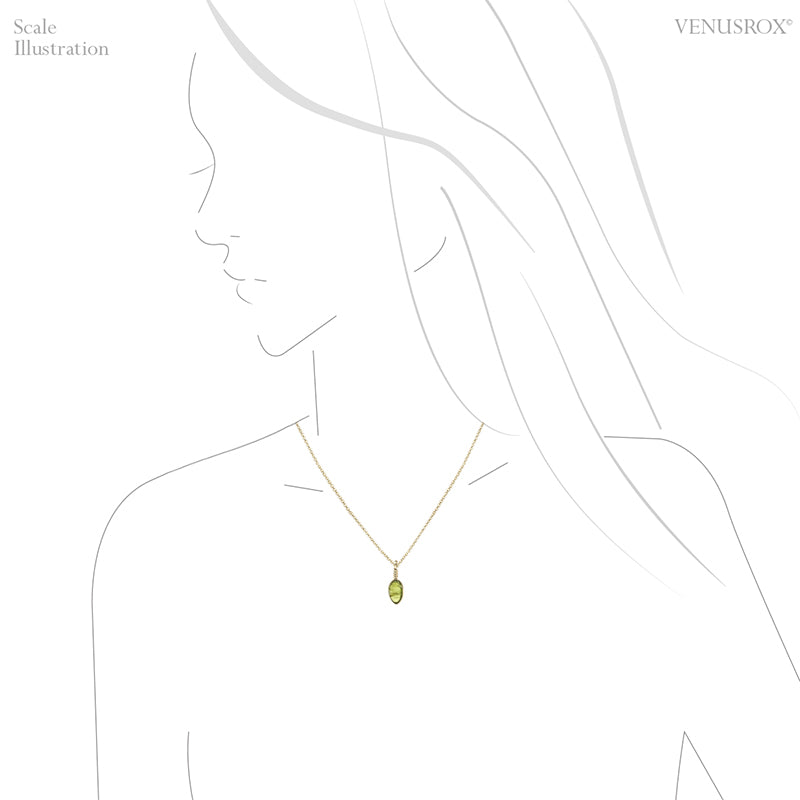 Peridot Polished Sphere Pendant from the Kaghan Valley, Pakistan | Venusrox