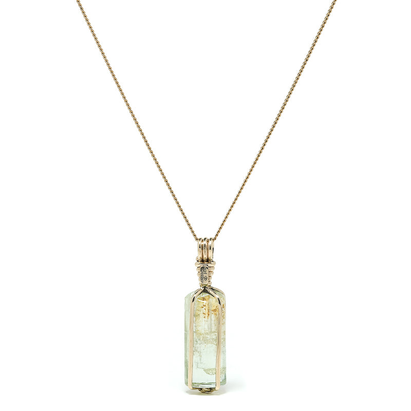 Aquamarine Polished Crystal Pendant from Russia | Venusrox