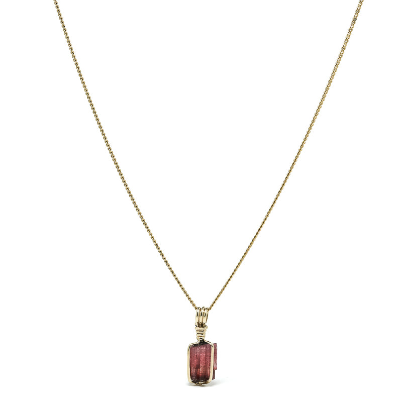 Rubellite (Red Tourmaline) Natural Crystal Pendant from the Cruzeiro Mine, Minas Gerais, Brazil | Venusrox