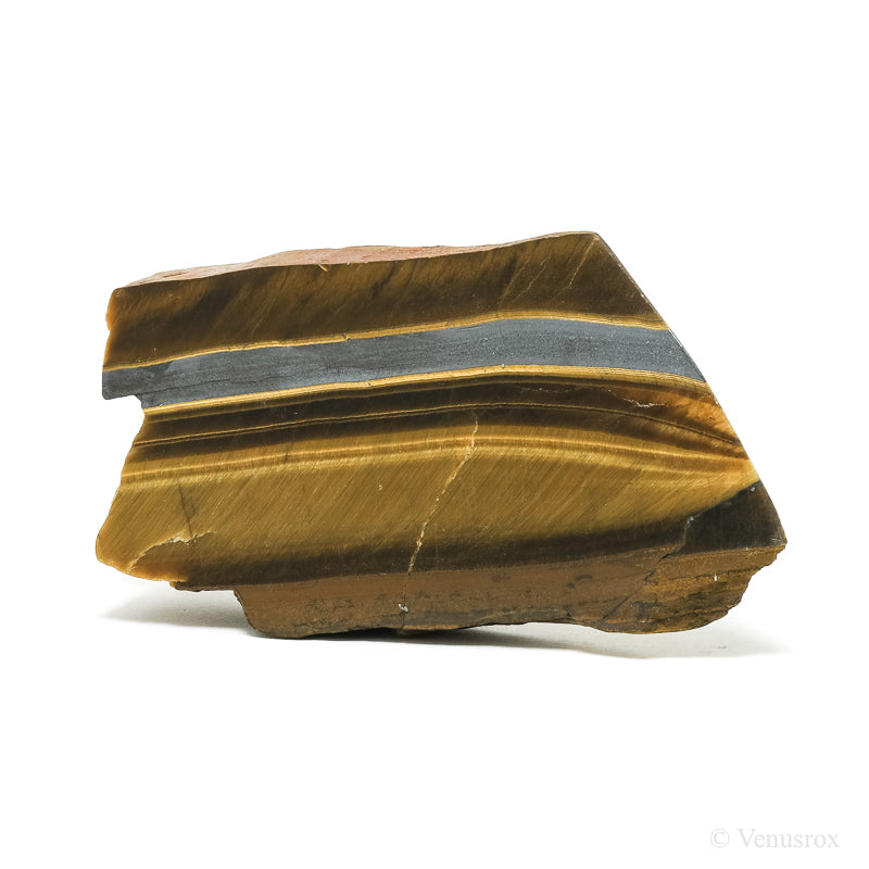 Tigers Eye with Hematite Part Polished/Part Natural Crystal from South Africa | Venusrox