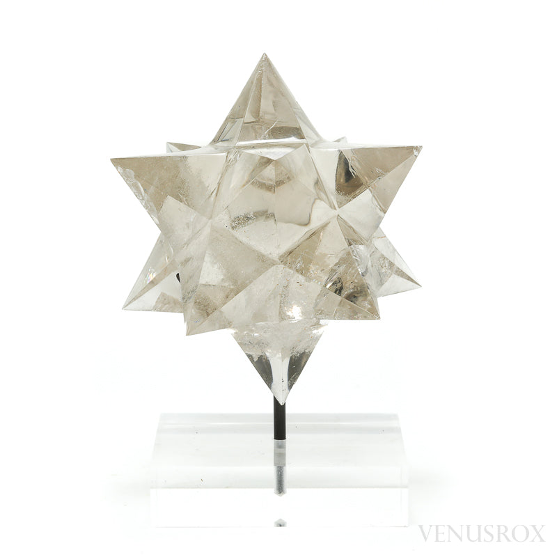 Smoky Quartz Polished Star from Minas Gerais, Brazil, mounted on a bespoke stand | Venusrox