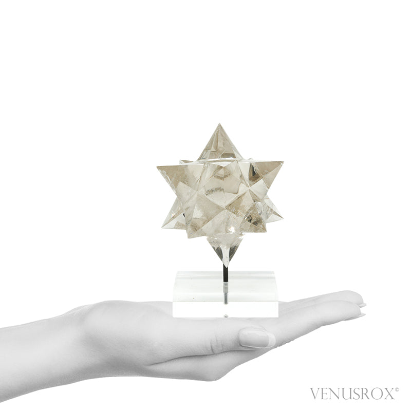 Smoky Quartz Polished Star from Minas Gerais, Brazil, mounted on a bespoke stand | Venusrox