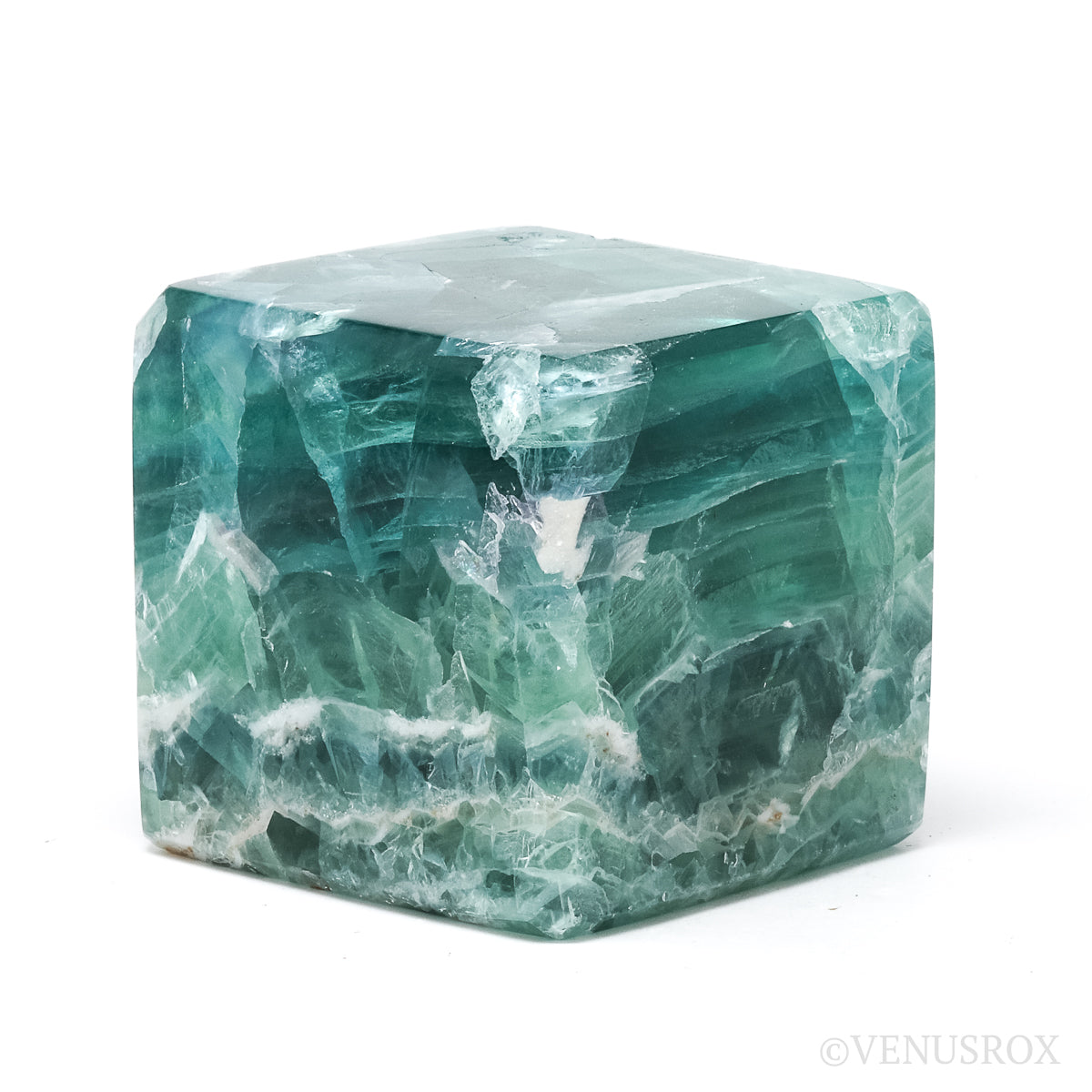 Fluorite Polished Cube from Mexico | Venusrox