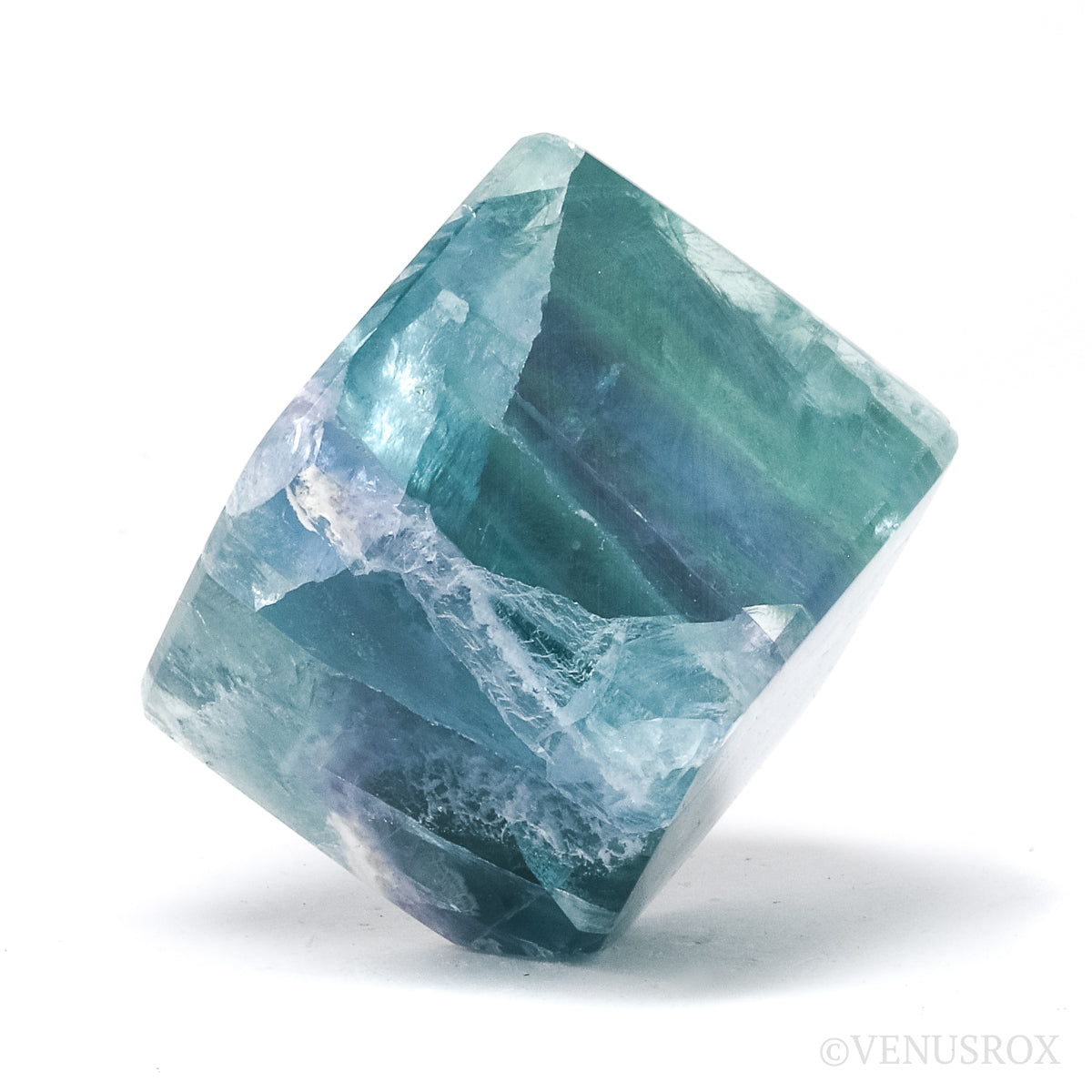Fluorite Polished Cube from Mexico | Venusrox