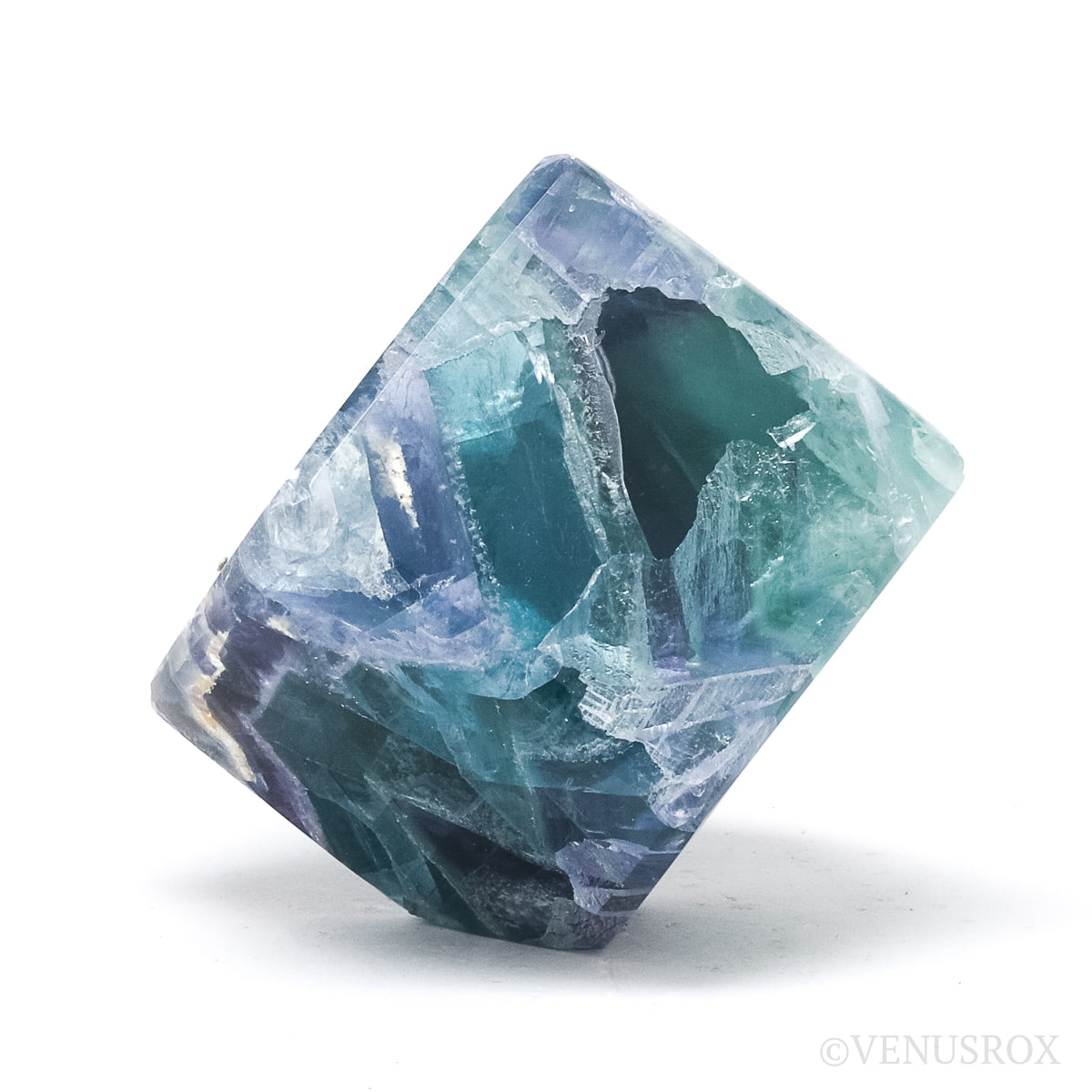 Fluorite Polished Cube from Mexico | Venusrox