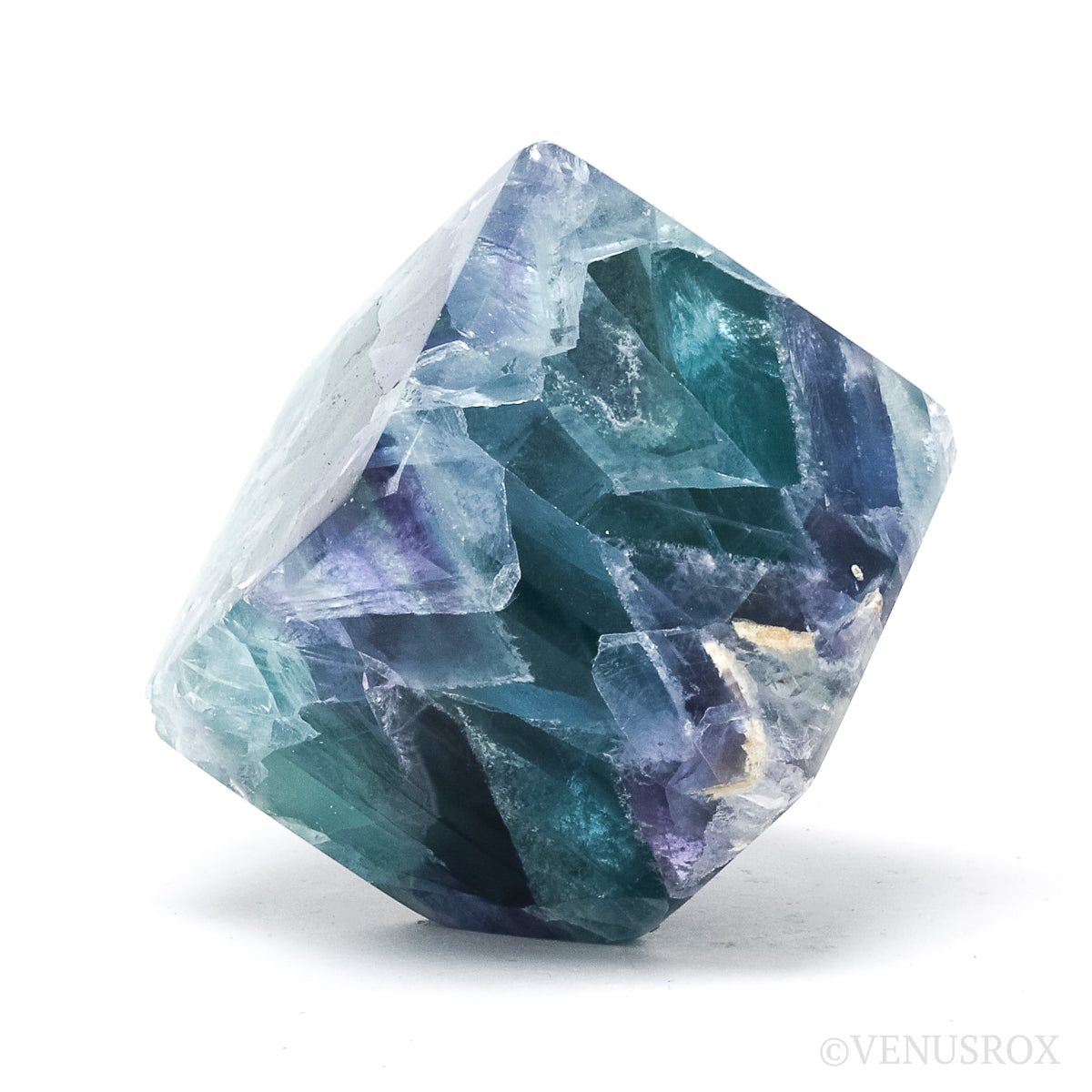 Fluorite Polished Cube from Mexico | Venusrox