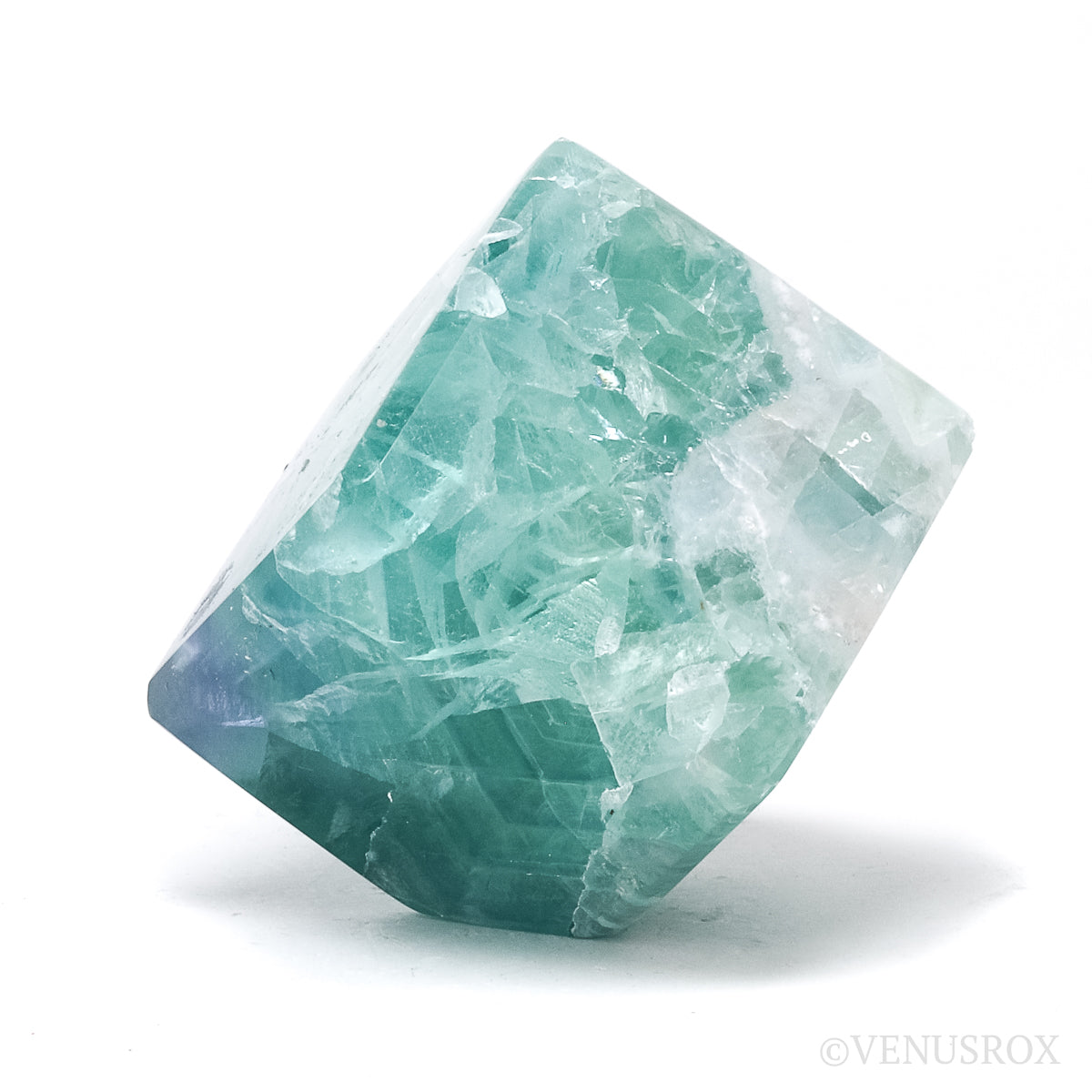 Fluorite Polished Cube from Mexico | Venusrox