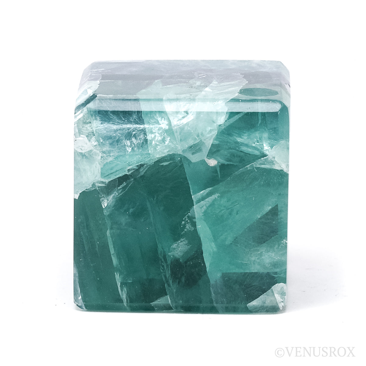 Fluorite Polished Cube from Mexico | Venusrox