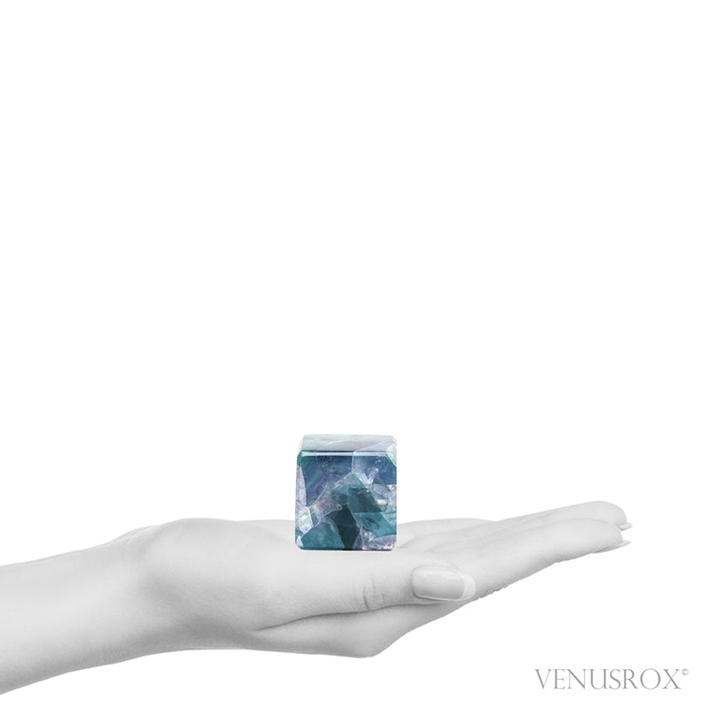 Fluorite Polished Cube from Mexico | Venusrox