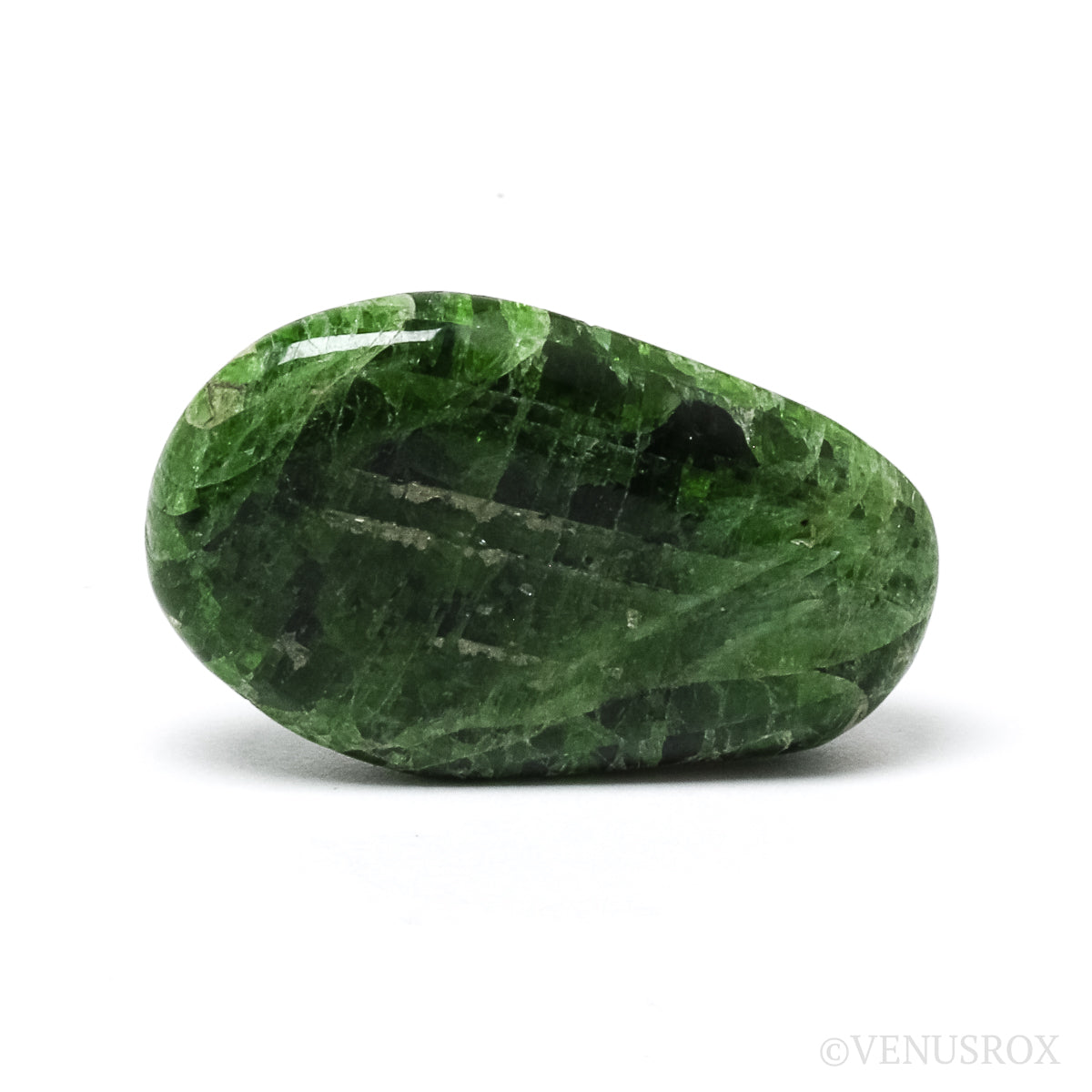 Chrome Diopside Polished Crystal from Sakha, Siberia, Russia | Venusrox
