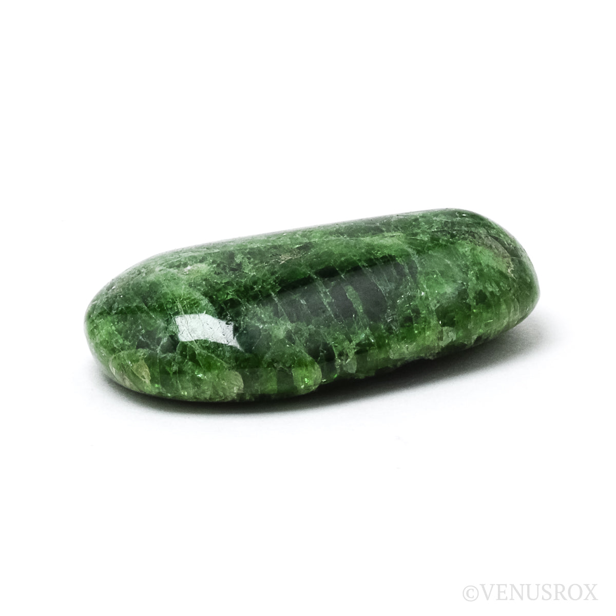 Chrome Diopside Polished Crystal from Sakha, Siberia, Russia | Venusrox