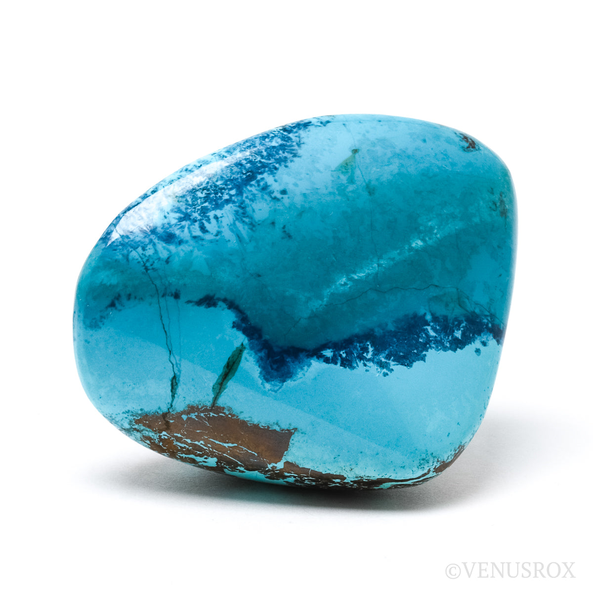 Chrysocolla with Shattuckite & Cuprite Polished Crystal from Namibia | Venusrox