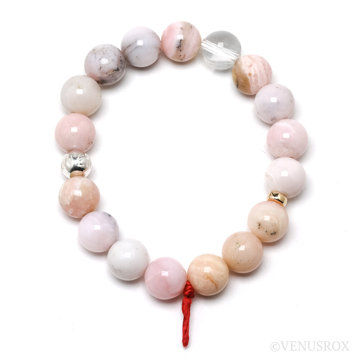 Pink Opal Bead Bracelet from Peru | Venusrox
