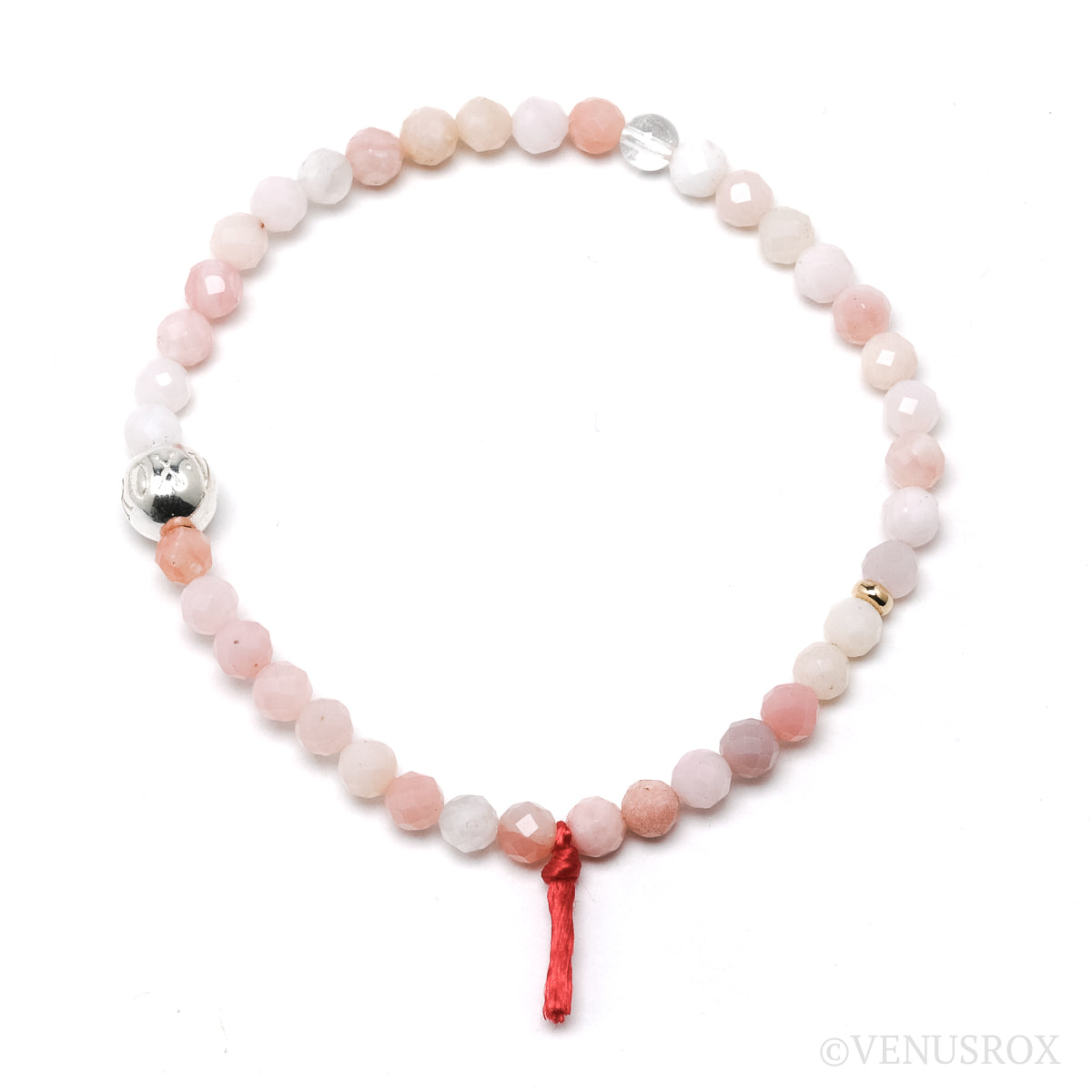 Pink Opal Bead Bracelet from Peru | Venusrox