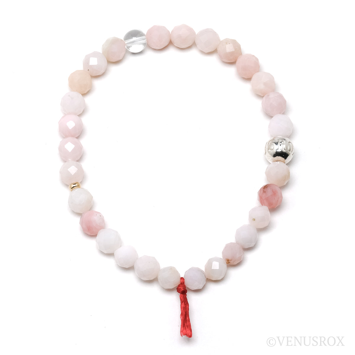 Pink Opal Bead Bracelet from Peru | Venusrox