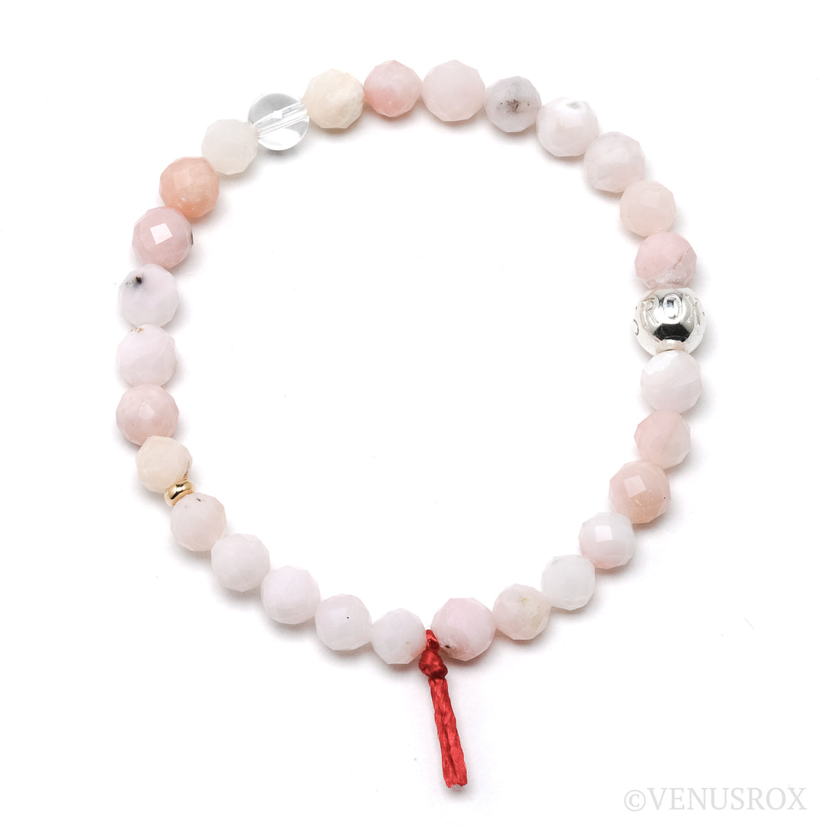Pink Opal Bead Bracelet from Peru | Venusrox
