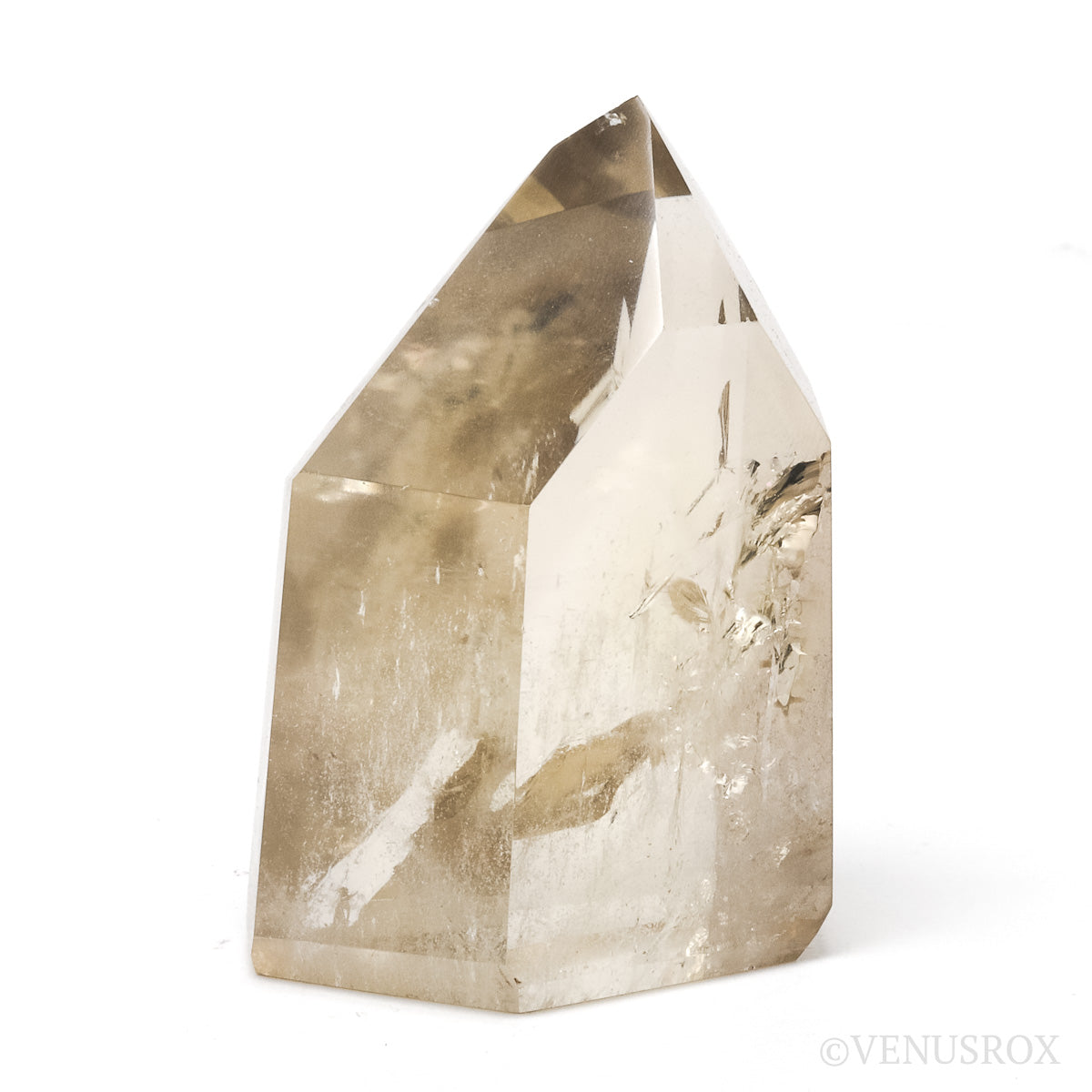 Naturally coloured Citrine Polished Point from Morro Redondo Mine, Coronel Murta, Minas Gerais, Brazil | Venusrox