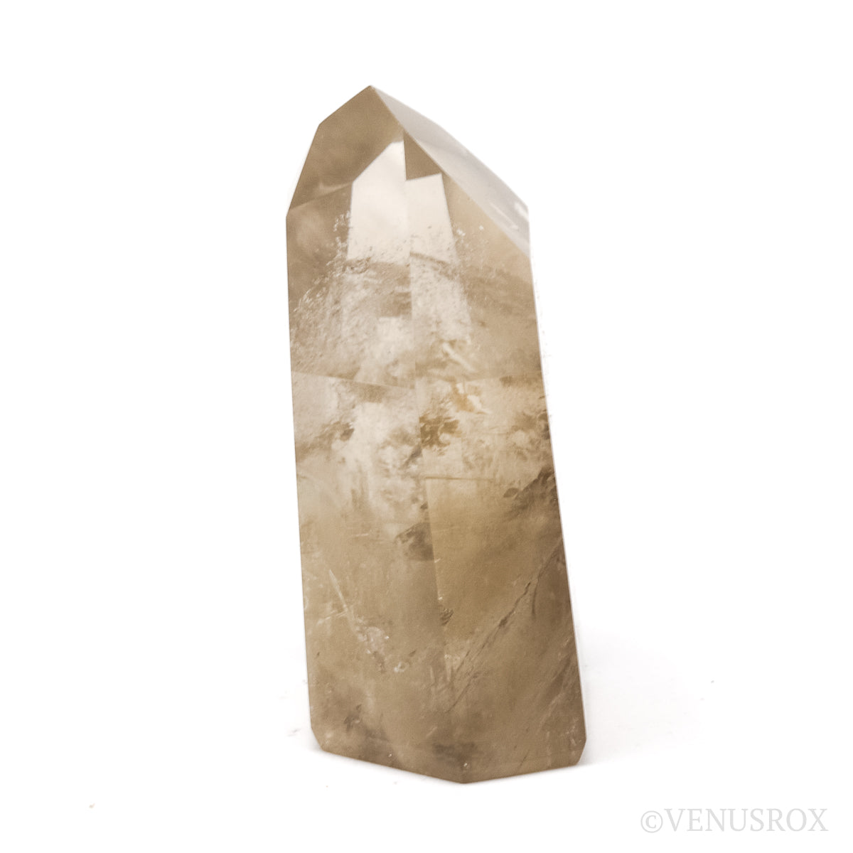 Naturally coloured Citrine Polished Point from Morro Redondo Mine, Coronel Murta, Minas Gerais, Brazil | Venusrox