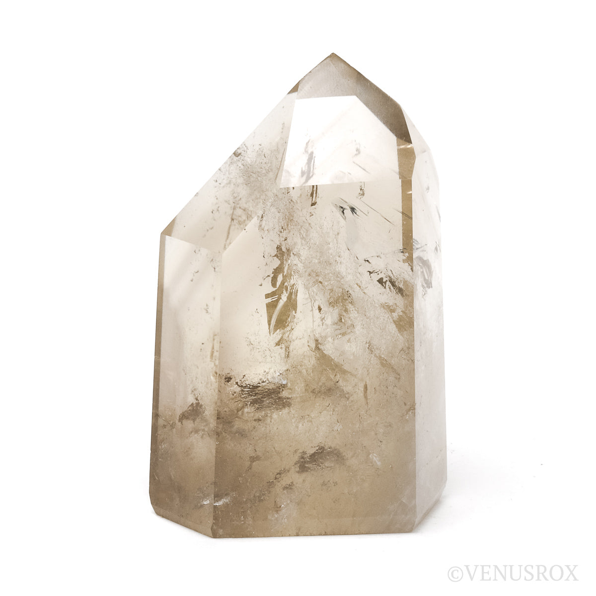 Naturally coloured Citrine Polished Point from Morro Redondo Mine, Coronel Murta, Minas Gerais, Brazil | Venusrox
