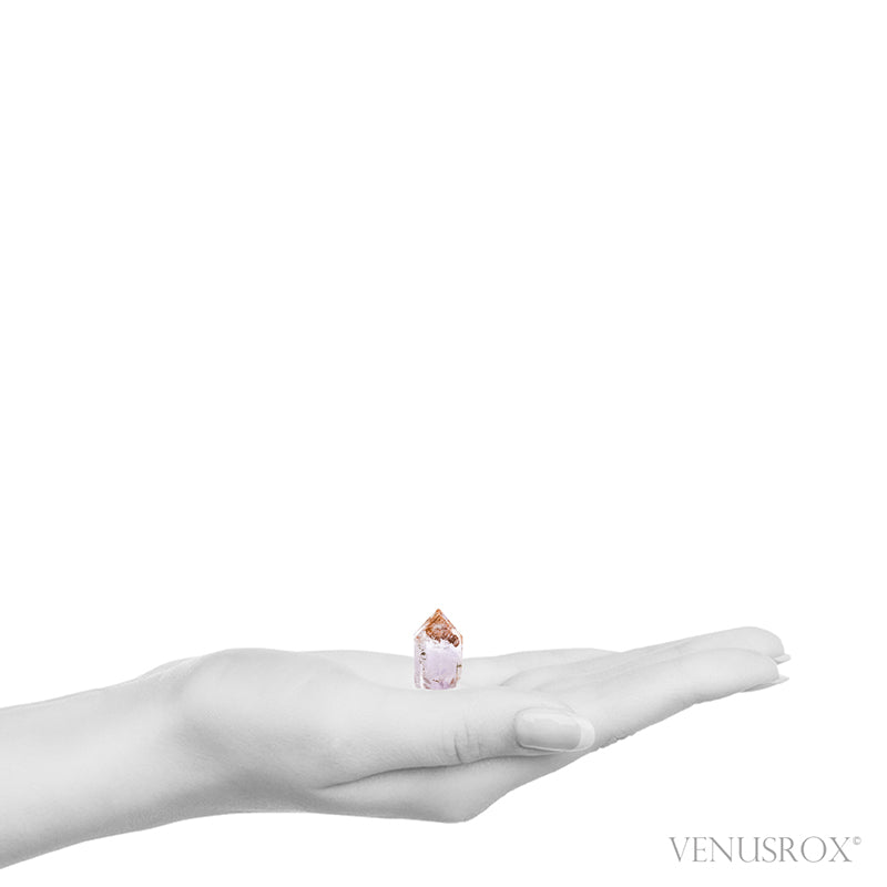 Amethyst Elestial Quartz Part Polished/Part Natural Point from Madagascar | Venusrox