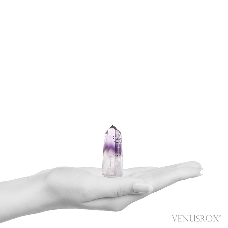 Amethyst Phantom Polished Point from the Quixaba Mine, Bahia, Brazil | Venusrox