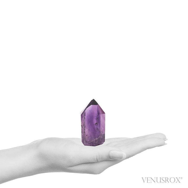 Amethyst Phantom Polished Point from Brazil | Venusrox