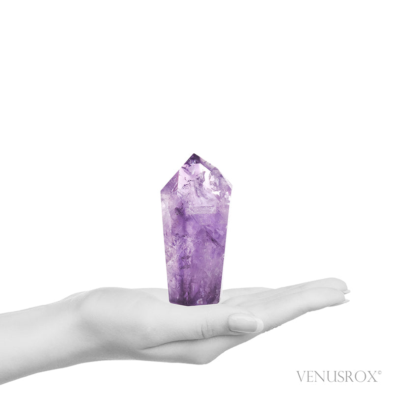 Amethyst Phantom Polished Point from Brazil | Venusrox