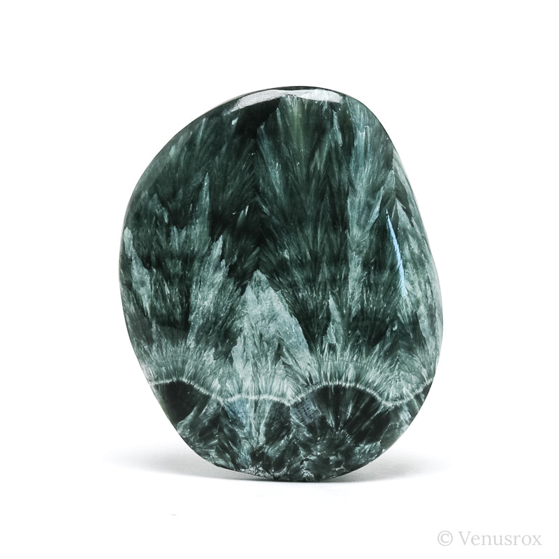 Seraphinite Polished Crystal from the Korshunovskoye Iron Scary Deposit, Irkutskaya Oblast, Siberia, Russia | Venusrox