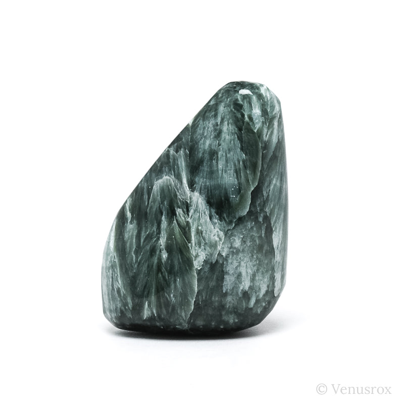 Seraphinite Polished Crystal from the Korshunovskoye Iron Scary Deposit, Irkutskaya Oblast, Siberia, Russia | Venusrox