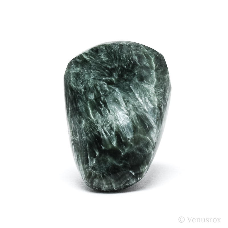 Seraphinite Polished Crystal from the Korshunovskoye Iron Scary Deposit, Irkutskaya Oblast, Siberia, Russia | Venusrox