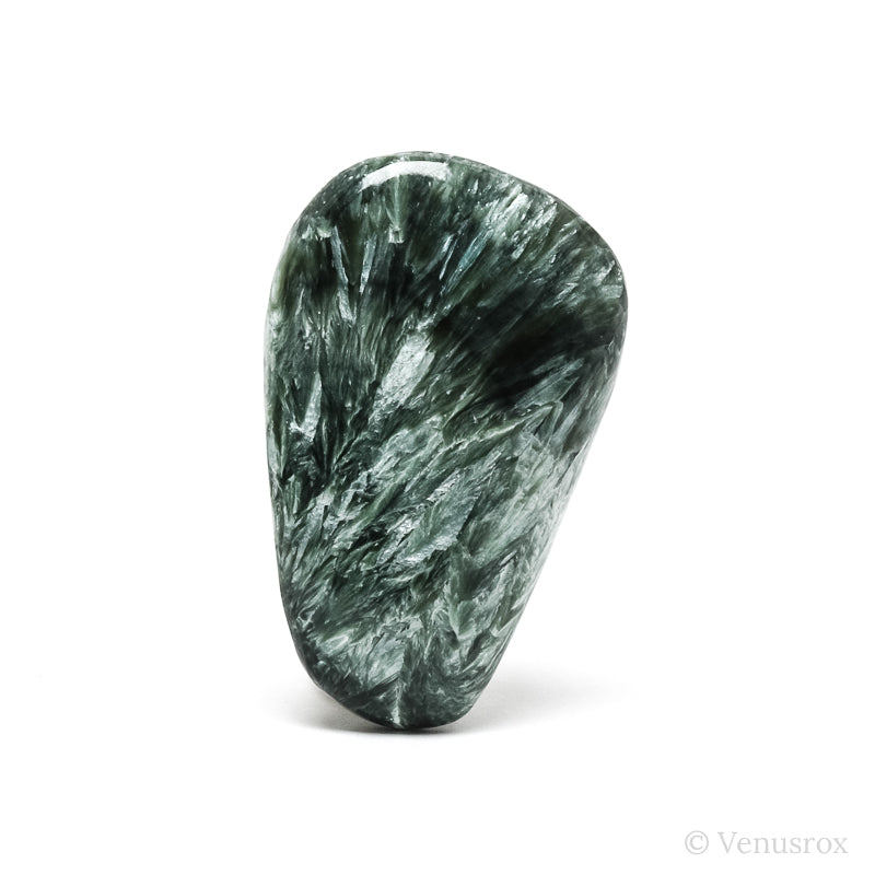 Seraphinite Polished Crystal from the Korshunovskoye Iron Scary Deposit, Irkutskaya Oblast, Siberia, Russia | Venusrox