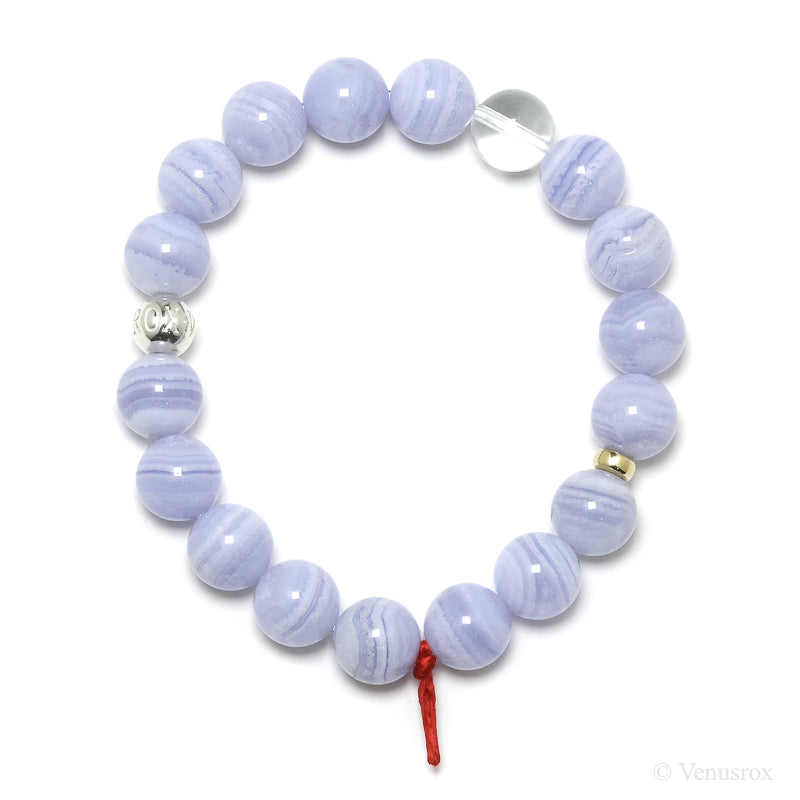Blue Lace Agate Bracelet from Malawi | Venusrox