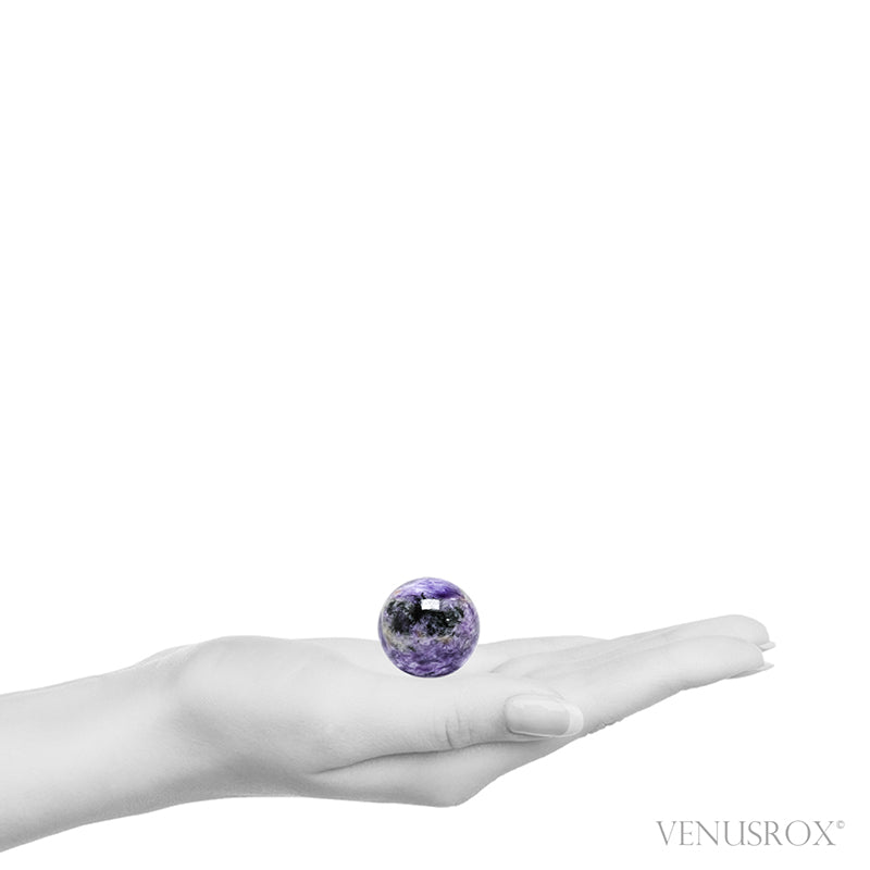 Charoite with Aegirine Polished Sphere from Sakha Republic, Siberia, Russia | Venusrox