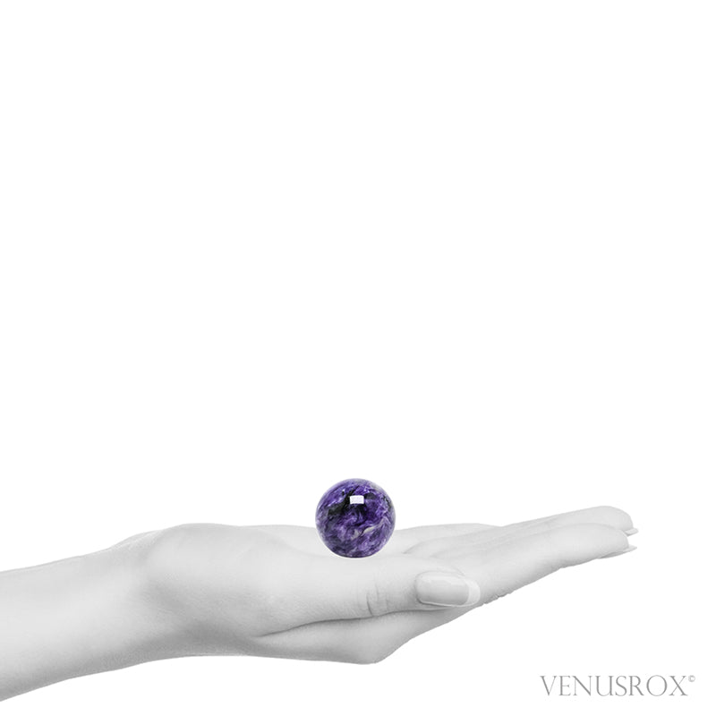Charoite with Aegirine Polished Sphere from Sakha Republic, Siberia, Russia | Venusrox