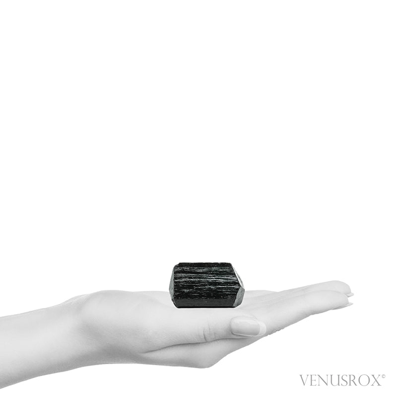 Black Tourmaline Double Terminated Natural Crystal from India | Venusrox