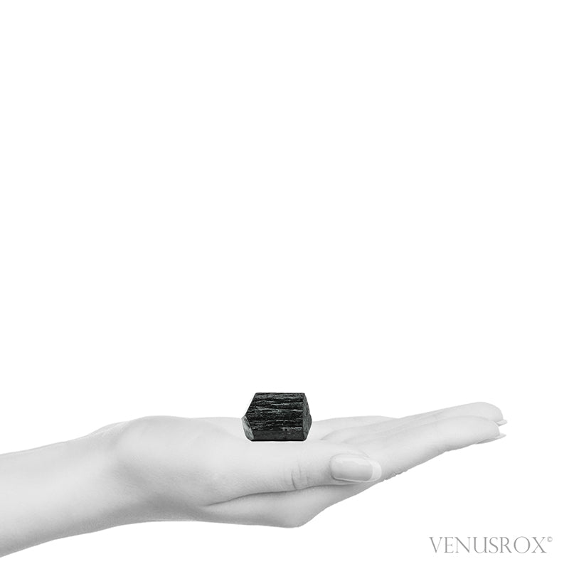 Black Tourmaline Double Terminated Natural Crystal from India | Venusrox