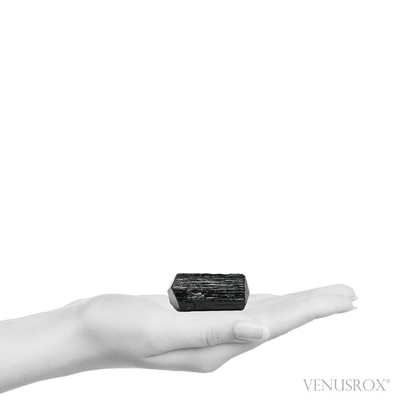 Black Tourmaline Double Terminated Natural Crystal from India | Venusrox
