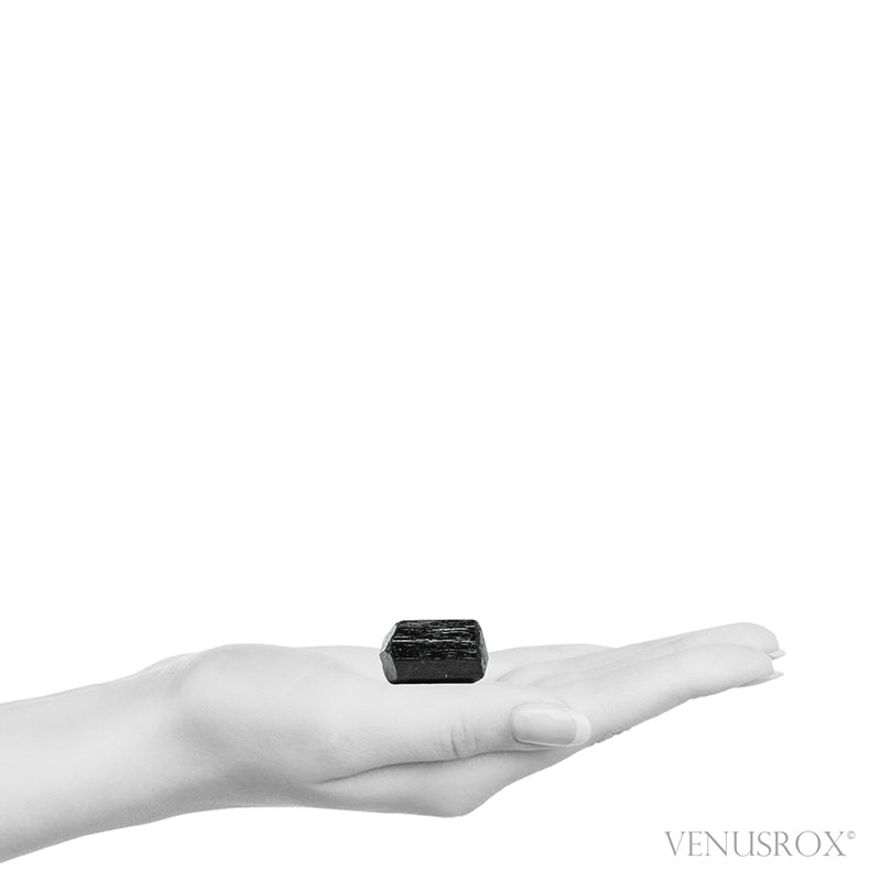 Black Tourmaline Double Terminated Natural Crystal from India | Venusrox