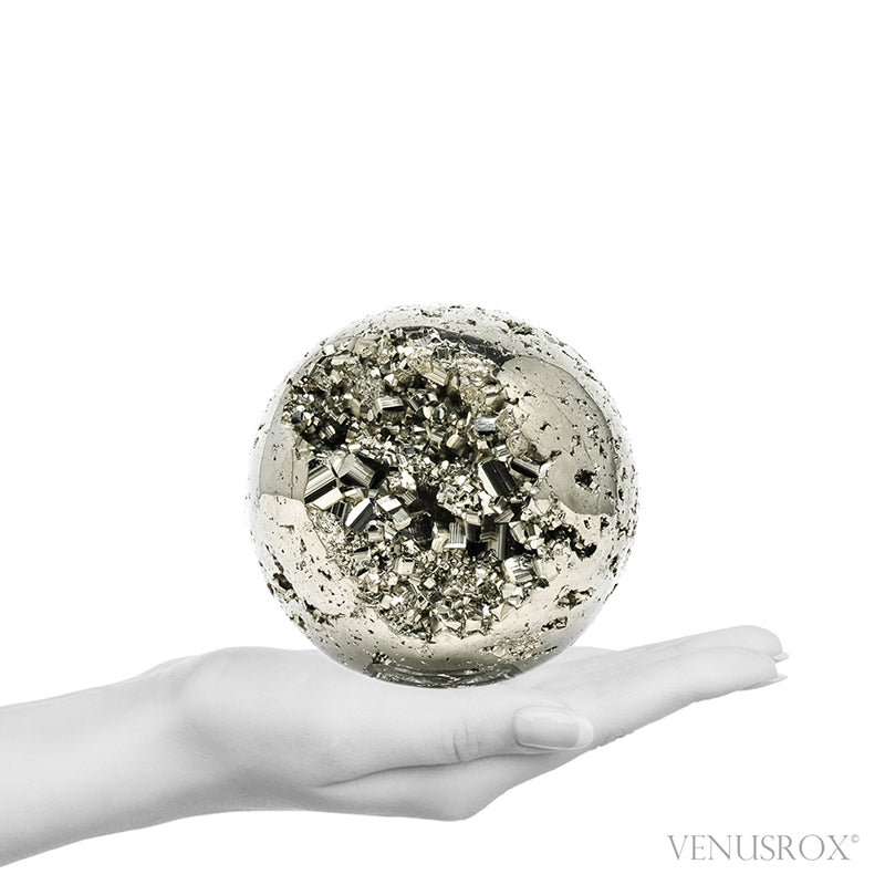 Pyrite Geode Sphere from Peru | Venusrox