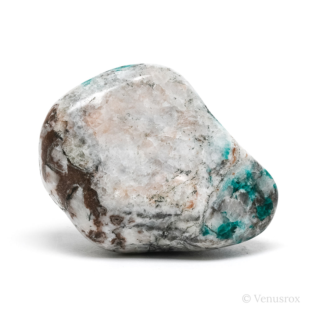 Dioptase with Quartz & Matrix Polished Crystal from the Democratic Republic of Congo | Venusrox