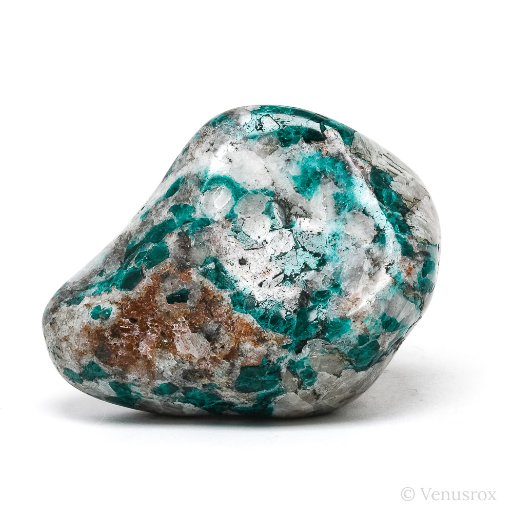 Dioptase with Quartz & Matrix Polished Crystal from the Democratic Republic of Congo | Venusrox