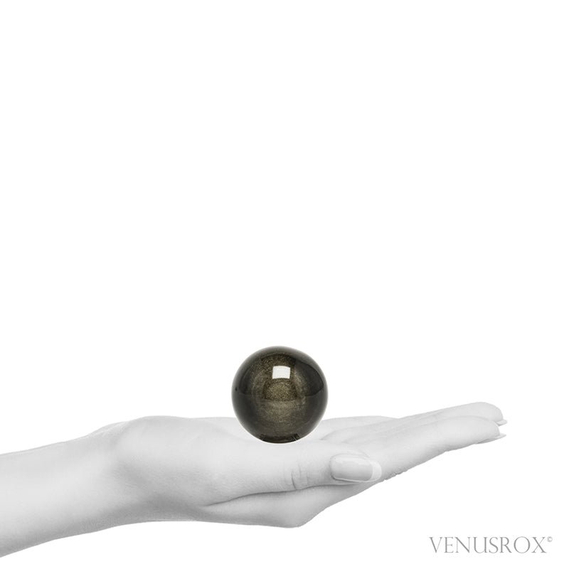 Gold Sheen Obsidian Polished Sphere from Mexico | Venusrox