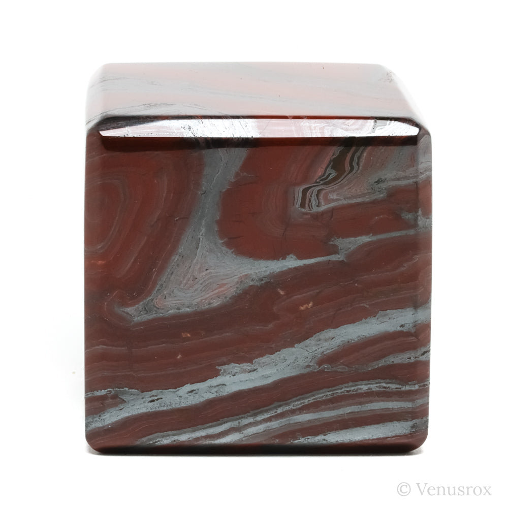 Red Jasper with Hematite Polished Cube from India | Venusrox