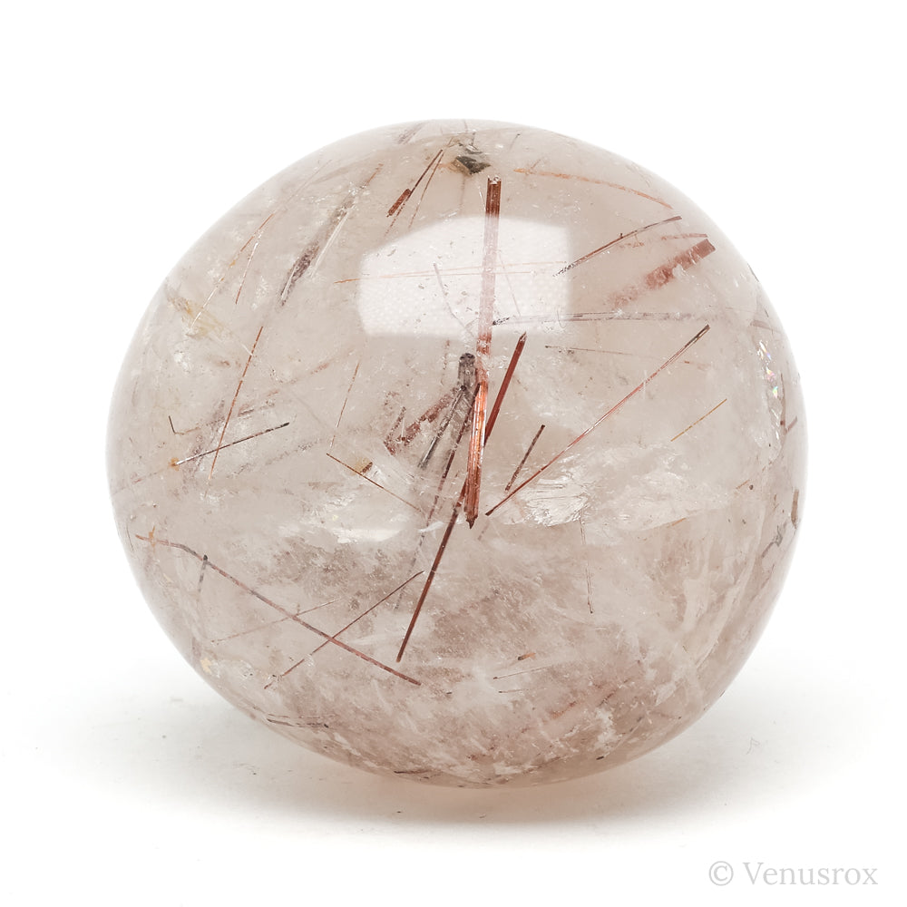 Copper Rutilated Quartz Part Polished/Part Natural Crystal from Brazil | Venusrox