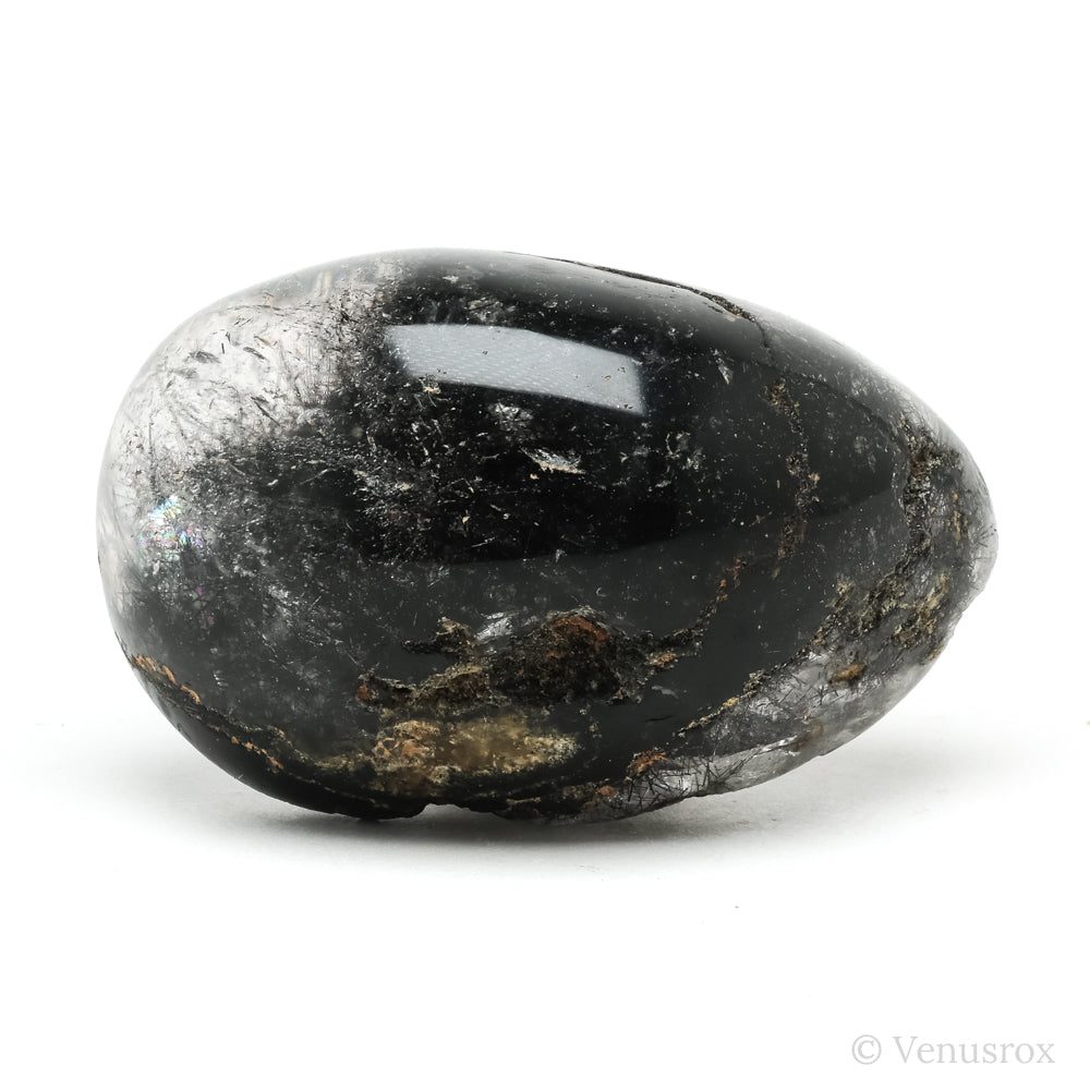 Black Rutilated Quartz Polished Crystal from Brazil | Venusrox