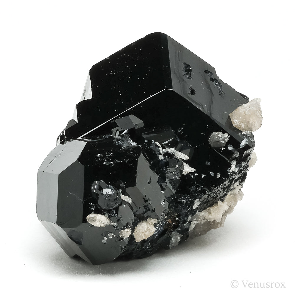 Black Tourmaline with Smoky Quartz Natural Cluster from Rondekop, Erongo Mountains, Karibib District, Erongo Region, Namibia | Venusrox