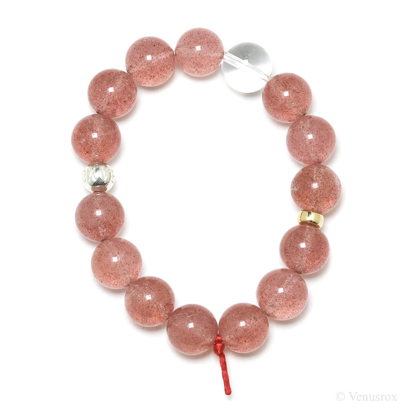 Strawberry Quartz Bracelet from Tanzania | Venusrox